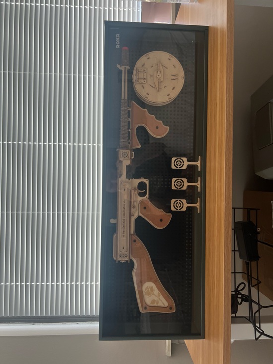 Other - Decorative Wooden Rifle Wall Art with Black Frame.